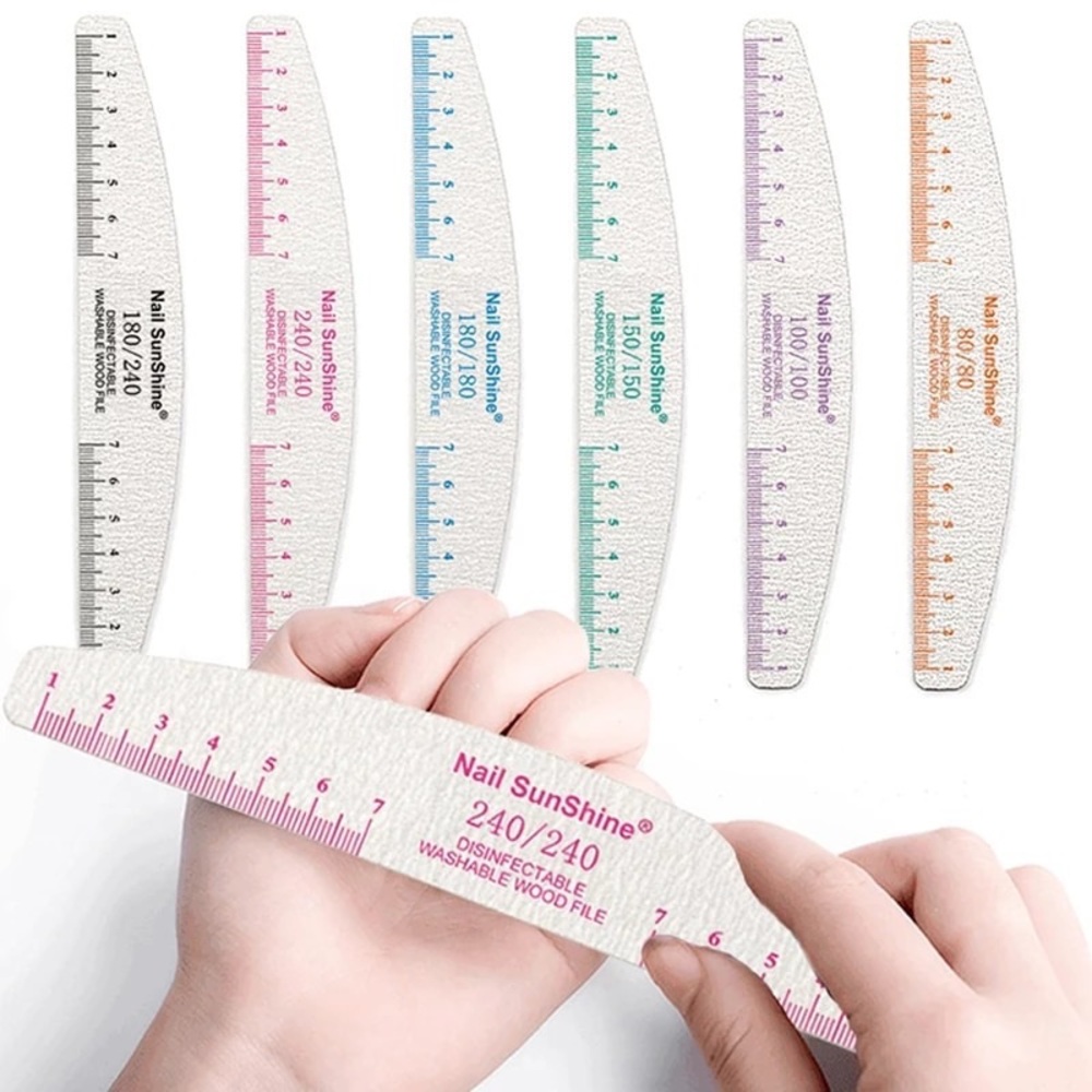 3️⃣3/$25 Mixed Grit Professional washable nail files (pack of 4)